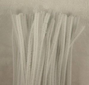 500PCS witte Chenille Craft Stengels Pipe Cleaners 12 quot30cm DIY kunst voor Kinderen handgemaakte creatieve materialen1950079