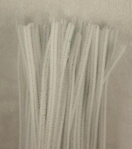 500PCS witte Chenille Craft Stengels Pipe Cleaners 12 quot30cm DIY kunst voor Kinderen handgemaakte creatieve materialen6979913