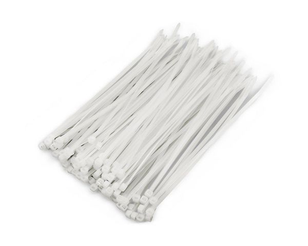 500 Uds. Bridas de Cable de nailon autoblocantes blancas envoltura de sujeción para Cable de bloqueo surtido de 4 tamaños 4 '', 6'', 8''