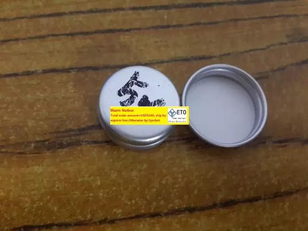 500pcs5ml de latas de aluminio jarro de olla 5 g recipientes comestivos con bálsamo de rosca de tornillo envasado con velas brillantes