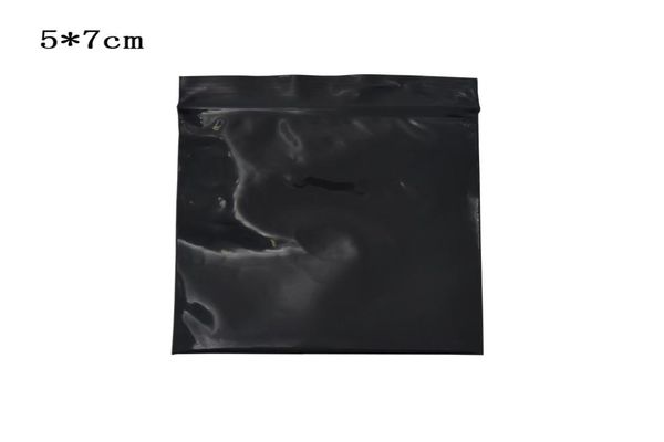 500pcslot plastique noir 57cm sac opaque sac auto-phoques sacs d'odeur d'odeur d'odeur d'odeur d'odeur reclosable de verrouillage à fermeture éclair zip rangement Pouc7026424
