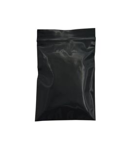 500pcslot Small Black Opaque Zip Lock Zip Rendelable Bagure en plastique Zipper Sceau de joint de vente au détail Paquet en plastique en plastique à glissière pour 7732645