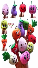 500PCSLOT Soft Fruit Veggie marionetas de dedo set Finger Puppet DollsToys Storytelling PropsTools Toy Model BabiesKidsChildre2181398