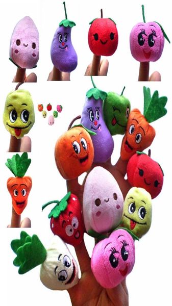 500PCSLOT doux fruits légumes marionnettes à doigt ensemble marionnette à doigt poupées jouets conte accessoires outils jouet modèle bébés enfants enfants 2181398