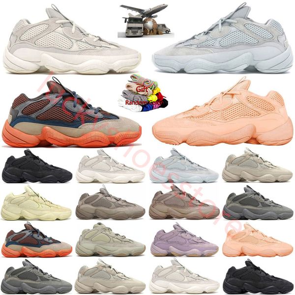 500 Men Mujeres zapatillas para correr 500 Servanos negros para exteriores Blancos Blush Bone White Ceniza Topo gris claro de arcilla marrón luna Super Moon Amarillo Sports Sporters