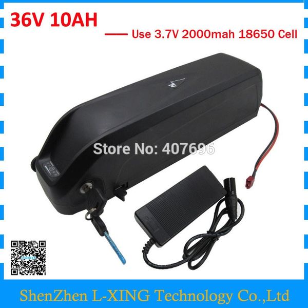Batterie Hailong 500W 36 V batterie au lithium 36 V 10AH batterie de vélo électrique 36 volts avec Port USB 15A BMS 42 V 2A chargeur frais de douane gratuits