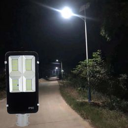 500W 400W 300W 200W Solar Street Lights Outdoor Flood Lights Dusk to Dawn Solars Led Outdoors Light 6500K Security Yard Garden Streets Crestech Crestech