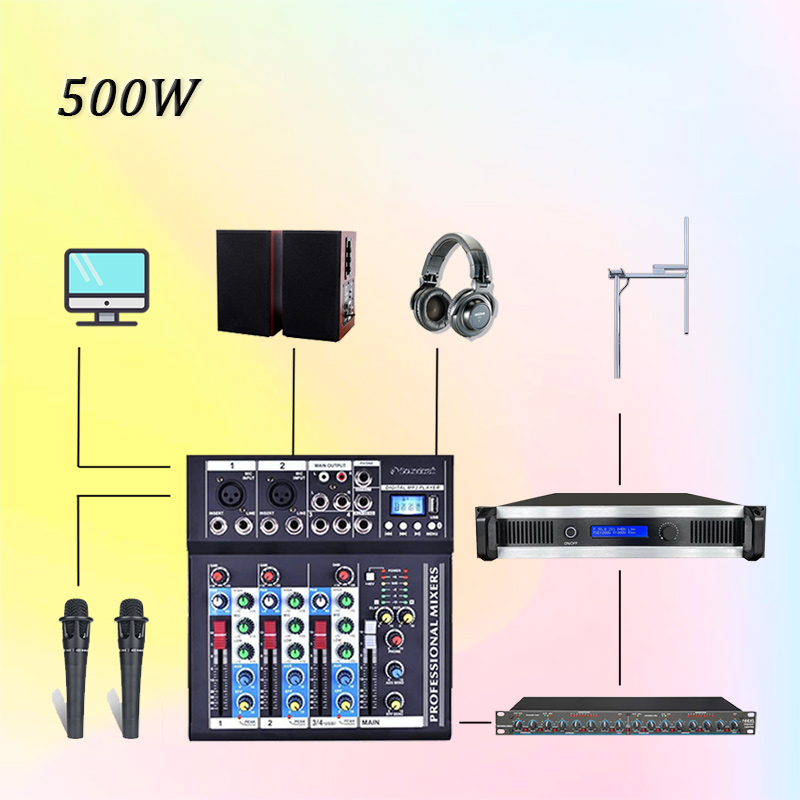 Ensemble complet d'émetteur FM 500W pour station de radio