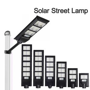 Luces de calles solares de 500W Solicitud de seguridad LED al aire libre Sensor de movimiento IP65 Dawn Dawn Lámpara solar Lámpara Remote Control de jardín Baloncesto Crestech