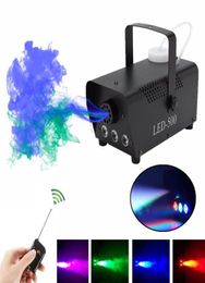 Machine à fumée antibrouillard LED, 500W, contrôle sans fil, télécommande, couleur rvb, éjecteur de fumée, éclairage professionnel pour scène de fête DJ, 9624618