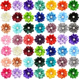 50100pcs Pet Remover Handmaded Handm Supplies Pearls Accesorios Bows Bright Fashion Dog Bows 240418