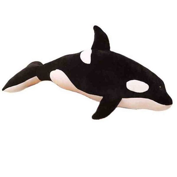 50120Cm Épaulard Géant Pop Coussin Baleine Orcinus Orca Noir Et Blanc Baleine Câlin Pop Requin Enfants Garçons Peluches J220729