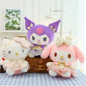 Saint Valentin 2024 Nouveau mignon dessin animé chat en peluche poupée doux remplissage oreiller accompagnant poupée cadeau d'anniversaire usine en gros en stock