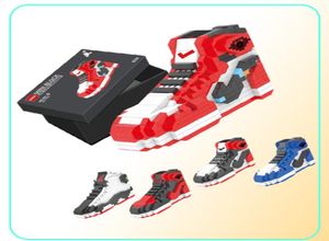 502 Piezas Kits de Construcción de Modelos Mini Bloques Zapatillas de Deporte para Niños Anime DIY Juguete Modelo de Subasta Juguetes Regalos para Niños TPU Protector a Prueba de Golpes Tran9274845