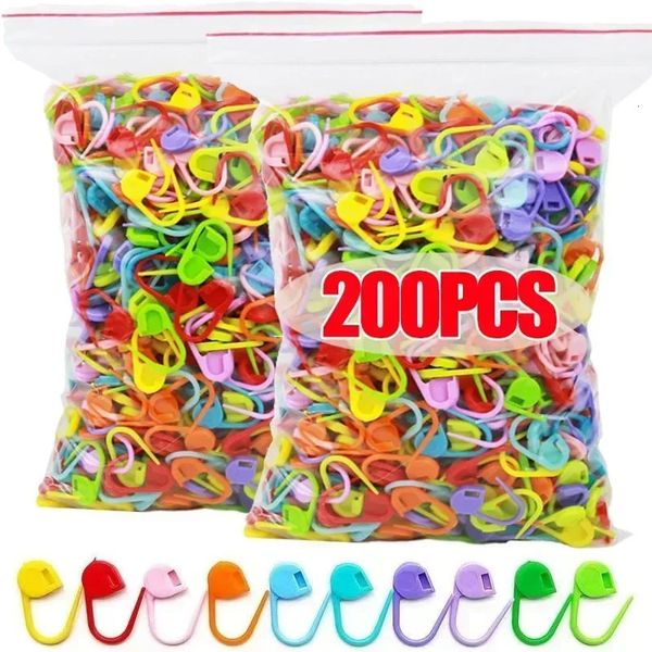 50200pcs Tricoting Marking Boucle épingles en plastique Fournitures d'artisanat en plastique Marqueurs de point de verrouillage Pullage outils de tissage Diy Accessoire de couture 240428