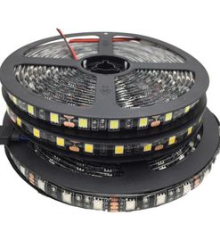 5050 Black PCB LED Strip IP65 Waterdicht DC12V 60LEDM 5 mlot Wit Warm Wit Rood Green Blauw RGB9432411