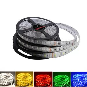 5V 12V 24V LED Light Strip TV Backlight Waterdicht SMD 5050 5M 60Leds/M Warm Wit RGB LED Strip Licht Voor Kamer Slaapkamer