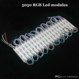 5050 RGB LED-module Licht Waterdicht 12V SMD 5050 3 LED's 0.72W LED-modules Teken LED-backlights voor kanaalbrieven