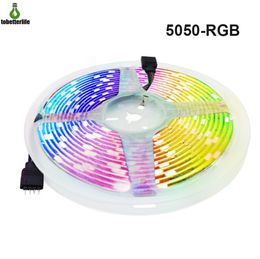 5050 RGB LED bande lumineuse DC12V 30LEDM 60LEDM bande Flexible lampe étanche non étanche 5m décoration RGBWWW4314113