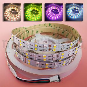 12V 5050 RGBW RGBWW CCT LED Flexible Strip Light Tape Ribbon 5M 600LEDs Double Row Non Waterproof 120LEDs/m RGB White Warm 14mm Width