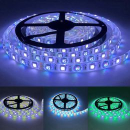 5050 RGBW Strips RGB White c￡lido (3000K-3500K) 4 colores en 1 5m 16.4 pies 60leds/m LED LED LECHE IP65 impermeable DC12V CRESTech168