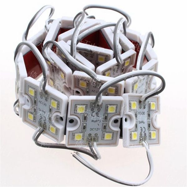 5054 Modules LED 4 LED 1W IP65 étanche Moduleing lumière extérieure signe éclairage chaud blanc froid CE RoHS DC 12V256p