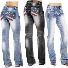 Hot Selling Jeans Slim Fit en afslankende oversized denim damesbroek