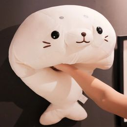 5060 cm schattig zacht dier zeeleeuw pop babyslaapkussen cartoon zeedieren zeehond pluche knuffel kinderen meisjes mooi cadeau 240131