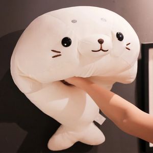 5060 cm schattig zacht dier zeeleeuw pop babyslaapkussen cartoon zeedieren zeehond pluche knuffel kinderen meisjes mooi cadeau 240308