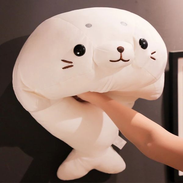 5060cm mignon doux animal lion de mer poupée bébé dormir oreiller dessin animé animaux marins joint en peluche peluche jouet enfants filles beau cadeau 240113