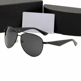 Lunettes de soleil dorées pour hommes et femmes, coupe-vent, pare-soleil de luxe assorti, nouvelle collection 5068