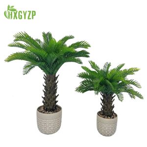 5070 cm à coco artificielle Plante en pot Plante de palmier tropical Décoration pour le bureau à domicile fausses plantes extérieures intérieures 240325