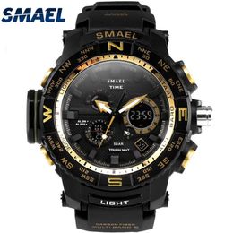 50ATM étanche SMAEL nouveau Super produit pour les jeunes multi-fonctionnel extérieur montre LED montre-bracelet cadeaux Mode1531292r