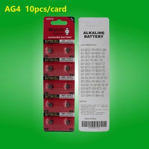 50 cartes/lot AG4 LR626 SR626 377A 1.5 V pile bouton alcaline pile de montre 10 pièces par carte 100% frais