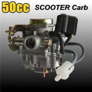 Envío gratuito 50CC Scooter Carburador Ciclomotor Carb para 4 tiempos GY6 SUNL ROKETA JCL Qingqi Vento