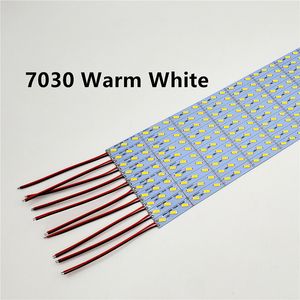 50 cm 100 cm LED tira rígida barra de luz 7030 SMD 72LED 1 M blanco cálido 12 V debajo del gabinete cocina 12 MM luces interiores suministro de fábrica