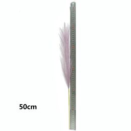 50cm 10pcs Fluffy Pampas Grass Decor Boho Flor Planta falsa Fiesta de bodas simulada Decoración del hogar de Navidad Flor artificial