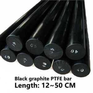 50 cm / 25 cm de longueur Noir graphite Polytetrafluoroéthylène Bar de l'environnement NON-TOXIQUE DIY PTFE PLASSE BAR