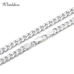 50 cm 55 mm puro sólido 925 plata esterlina cadena de eslabones collar mujeres hombres joyería collares kolye collier ketting collane venta 231225