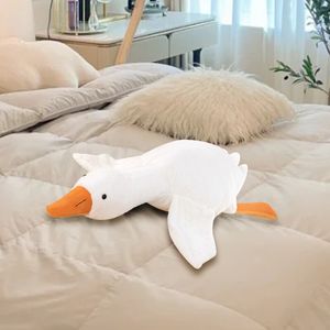 50 cm grande oie blanche en peluche jouets grande poupée de canard doux animal en peluche dormir oreiller coussin cadeaux de Noël pour enfants et filles animal apaise l'heure du coucher doux en peluche