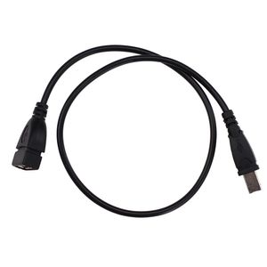 50cm Black USB2.0 Type A Female to USB B Male Scanner Printer Extension Adapter Cable Cord