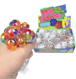 50 CM Kleurrijke Kralen Mesh Squish Druif Bal Fidget Speelgoed Anti Stress Ontluchting Squishy Ballen Knijp Speelgoed Decompressie Angst Reliev8936148