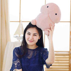 50 cm créatif en peluche pénis jouet pop drôle doux rempli peluche simulation pénis oreiller mignon sexy kawaii jouet cadeau pour petite amie J220729