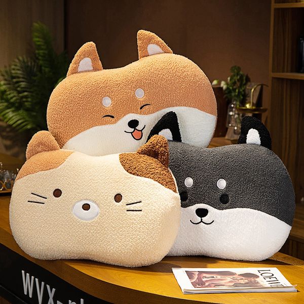 Jouets en peluche Shiba Inu chien Panda chat canard 50cm, oreiller Animal doux en peluche, cadeau de noël pour enfants, cadeau de saint-valentin Kawaii