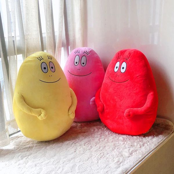 50 cm Famille Barbapapa Peluche poupée Grande Taille Doux Dessin Animé Anime Oreillers En Peluche Poupée Coussin Coussin Pour Enfants Enfants Cadeau 231225