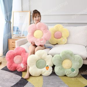 50 cm fleur tapis en peluche jeter oreiller réaliste fleur en forme enfants peluche doux plante coussin enfant décor à la maison cadeau