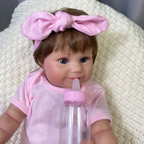 50 cm Full Corps Vinyl Girl Imperpose Reborn Doll Maddie Maddie Peinture à main avec des veines visibles