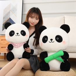 50 cm Kawaii Soft Holding Bamboo Panda Plush Doll Toys Cute Stuled Animal Office Nap Pillow Home Comfort Cushion Kerstcadeaus