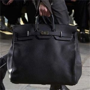 50 cm grand sac à main Hac sacs à main sac famille Desiger 50 noir 2024 capacité affaires Fitness fourre-tout sacs BK en cuir véritable EWT6