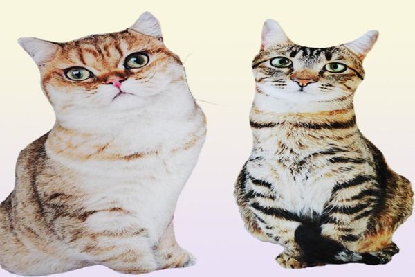 50 cm Lifke Lifel Plux Cat Oreiller en peluche 3d Imprimé animal Cat Throw Oreiller Home Decoration Gift For Car People 2203042510214